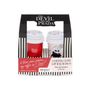 The Devil Wears Prada Coffee Cups Lip Balm Duo - Aloe Vera & Rose