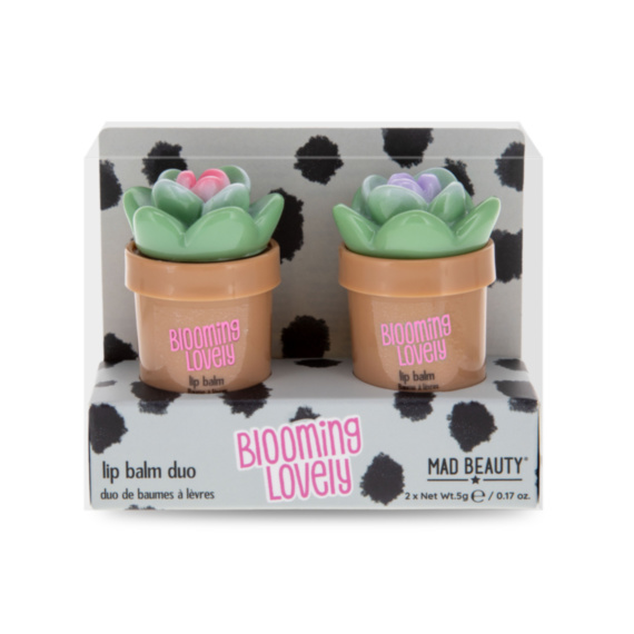 Mad Beauty Blooming Lovely Lip Balm Duo - Rhubarb & Vanilla
