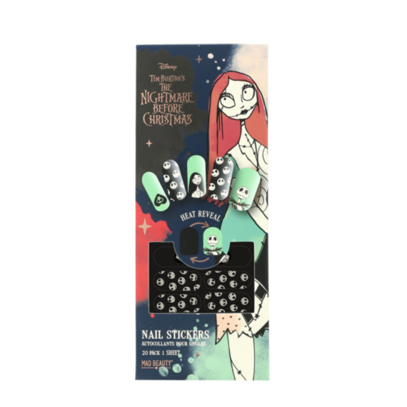 The Nightmare Before Christmas Heat Reveal Nail Stickers