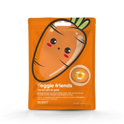 Veggie Friends Carrot Sheet Face Mask
