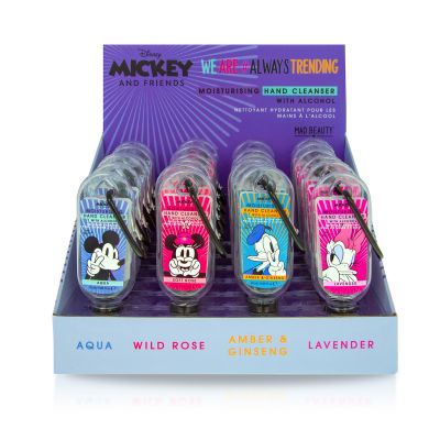 Mickey & Friends Clip and Clean Hands Cleansing Gel-24pc Display